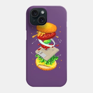 Four-Byte Burger, Transparent Background 2 Phone Case