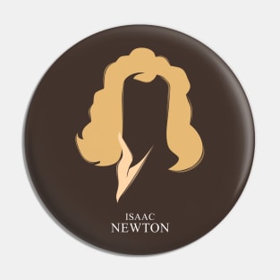 Isaac Newton - Minimalist Portrait Pin