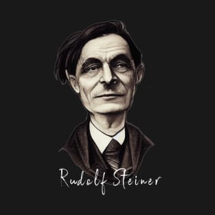 Rudolf Steiner Caricature Anthroposophy Esoteric Design T-Shirt