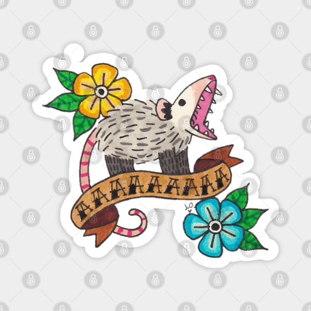 Tattoo Poss Magnet by Possum Mood