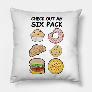 Check Out My Six Pack - Mixed Foods Pillow