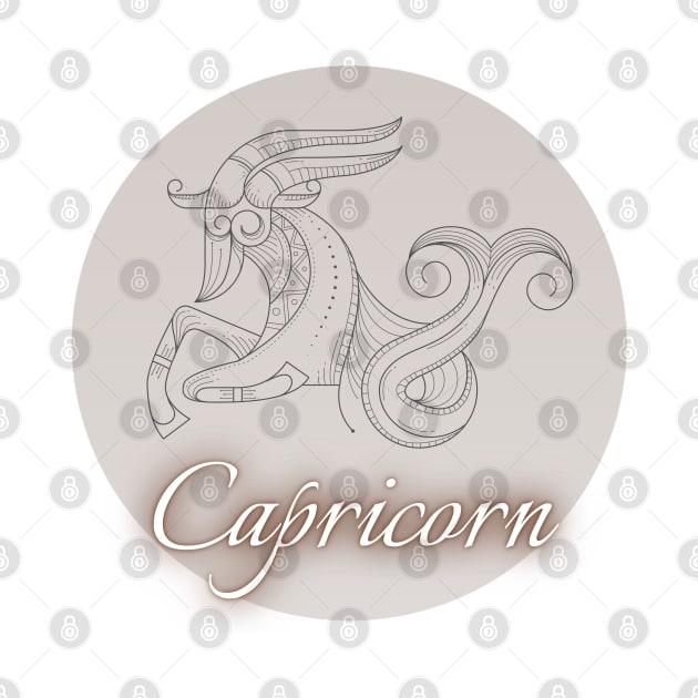 Spherical Zodiac Capricorn by Mazzlo Shop