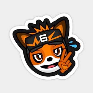 Peaceful Gamer Fox OpDaMyZr Magnet