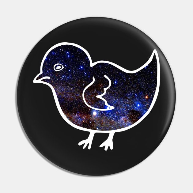 Space Bird Pin by Shrenk