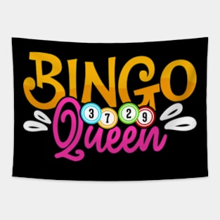 Funny Bingo player , Bingo Lover Gambler Gambling Tapestry