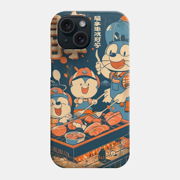 Vintage BBQ Fun Phone Case by star trek fanart and more