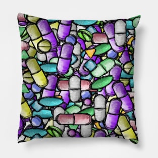 Pharmacy Pills Pattern Pillow