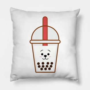 rj bubble tea Pillow