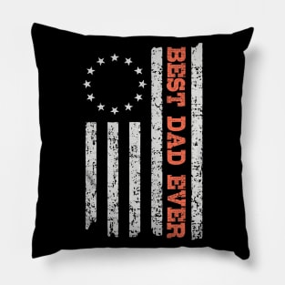 Best Dad Ever Betsy Rose Fag Flag Father day Gift Pillow