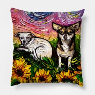 Two Chihuahuas Night Pillow