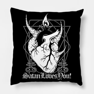 Baphoheart: Satan Loves You! Pillow