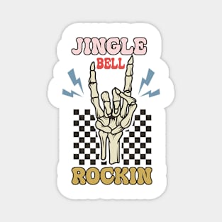 skeleton chistmas, jingle bell rockin Magnet