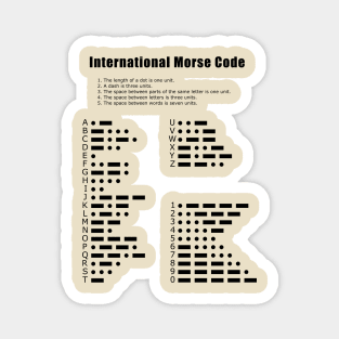 International Morse Code Magnet