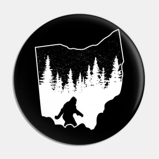 Ohio Bigfoot Gift Pin