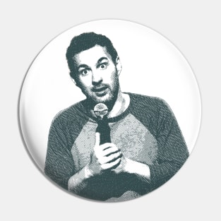 Comedian Mark Normand Portrait Pin