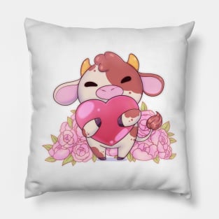 Little cow with heart Pillow