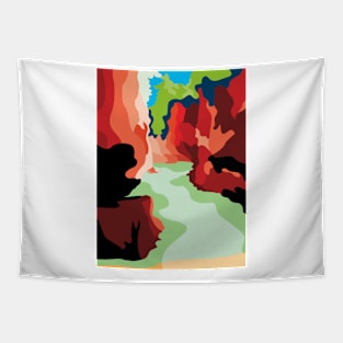 Red valley Tapestry