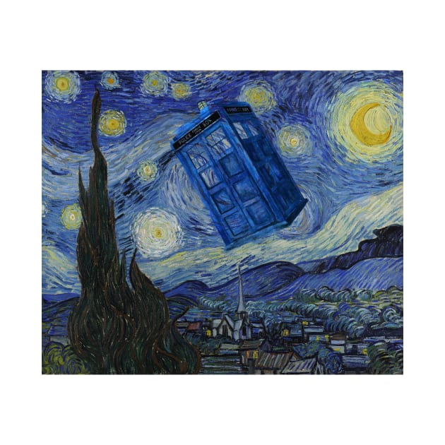 Starry Night Tardis by Titius