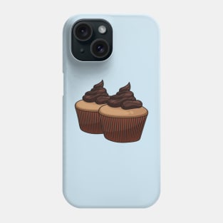 Cupcake cartoon illustration Phone Case