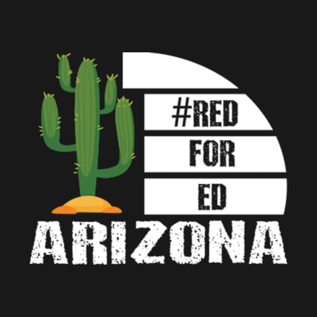 Red for ed arizona cactus by AstridLdenOs