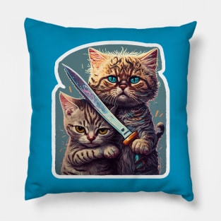 Bye-Bye Cats Pillow