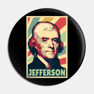 Thomas Jefferson Vintage Colors Pin