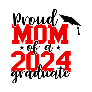 Proud Aunt Of A 2024 Graduate For Family Graduation T-Shirt