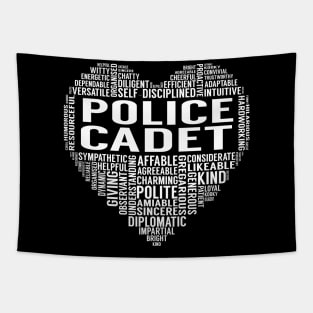 Police Cadet Heart Tapestry