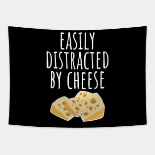 Easily Distracted By Cheese Tapestry