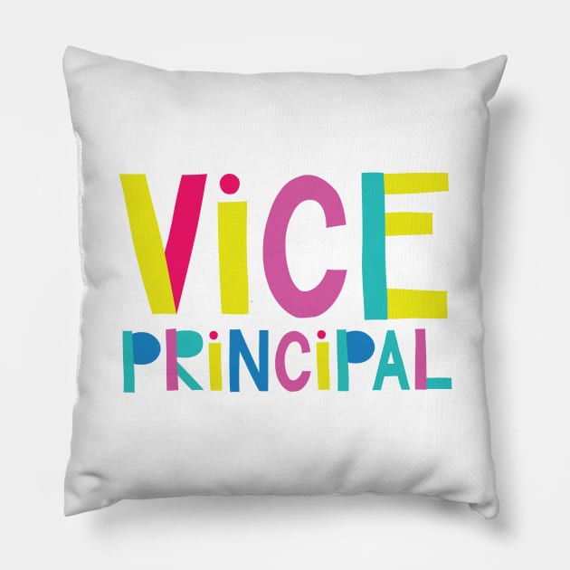 Vice Principal Gift Idea Cute Back to School Pillow by BetterManufaktur