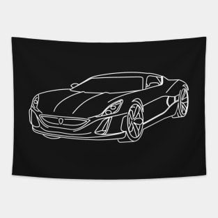 Rimac Concept One car Tapestry