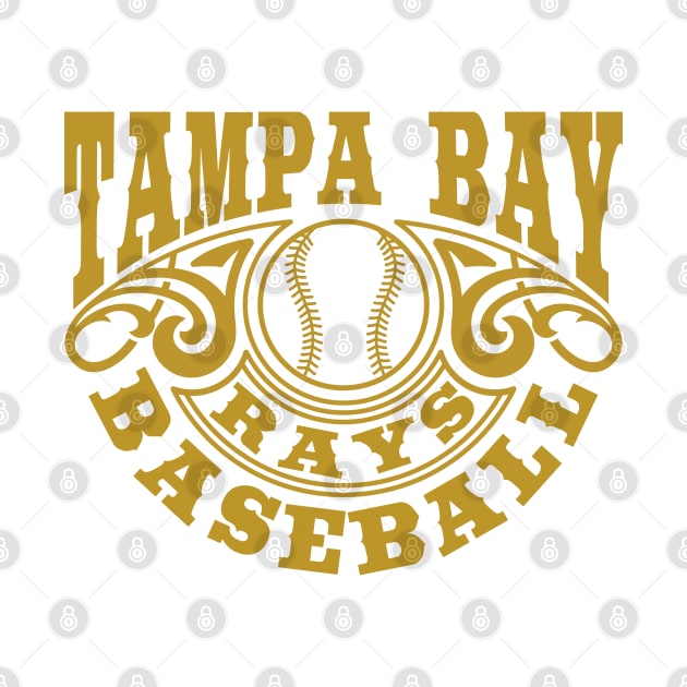 Vintage Retro Tampa Bay Rays Baseball by carlesclan