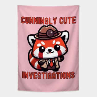 Red panda  detective investigator Tapestry