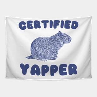 Certified Yapper Shirt, Y2K Iconic Funny Capybara Meme Tapestry