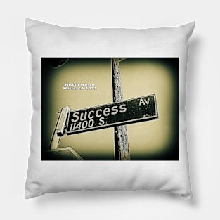 Success Avenue, Watts, California by Mistah Wilson Pillow