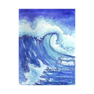 Ocean Wave dance watercolor painting T-Shirt