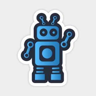 Blue Robot Magnet
