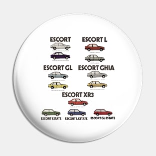 FORD ESCORT RANGE - 80s brochure Pin