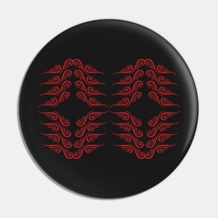 Geometric red decoration Pin