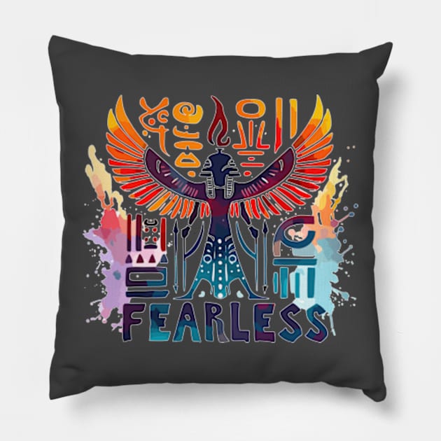 Egyptian Mythology Pillow by Capizione