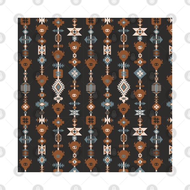 American Tribal Black by Sandra Hutter Designs