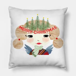 Christmas Angel Abigail--Merry Christmas Pillow