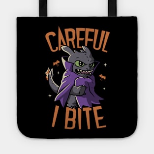 Careful I Bite Funny Cute Spooky Tote