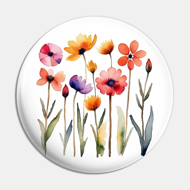 Floral Pin by TeeAvery