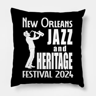 New Orleans Jazz Festival 2024 Pillow