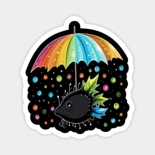 Sea Slug Rainy Day With Umbrella Magnet