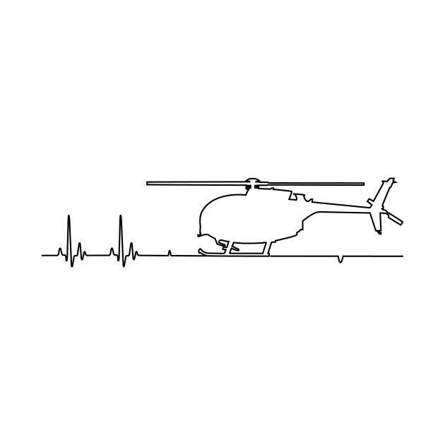 MH-6 Little Bird Helicopter Heartbeat Pulse by NorseTech