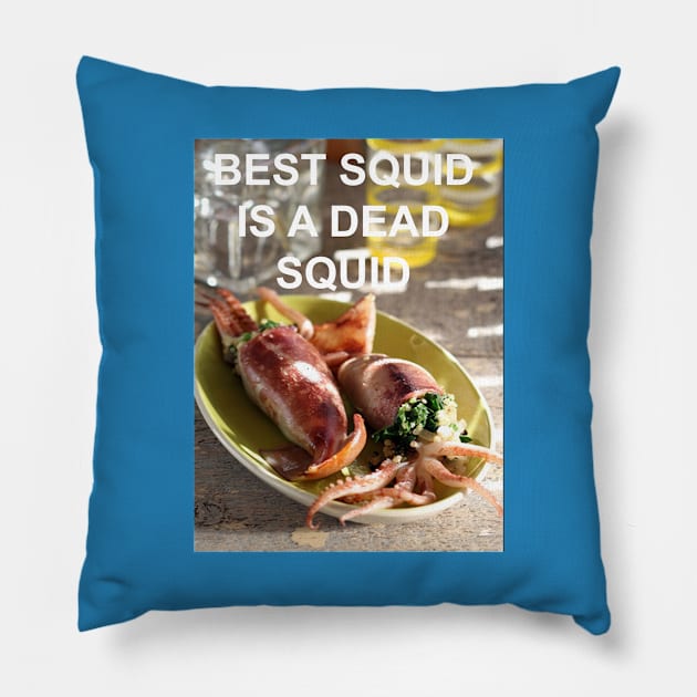 squid cooking meme Pillow by frigamribe88