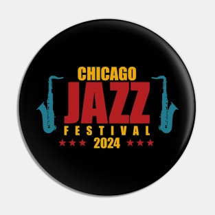 Chicago Jazz Festival 2024 Pin