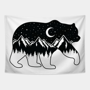 Night Sky Bear Tapestry